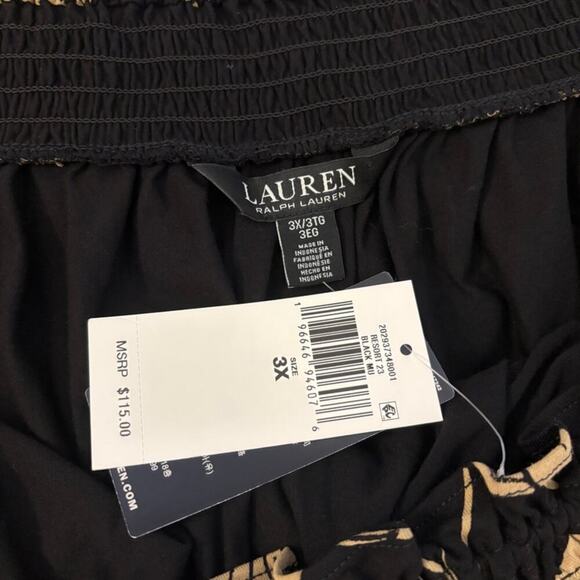 Lauren Ralph Lauren Women's Floral Jersey Off the Shoulder SZ 3X NWT - Picture 7 of 8